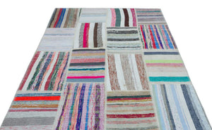 Apex Kilim Patchwork Unique Striped 25436 160 x 224 cm