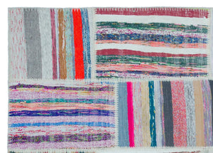 Apex Kilim Patchwork Unique Striped 25436 160 x 224 cm