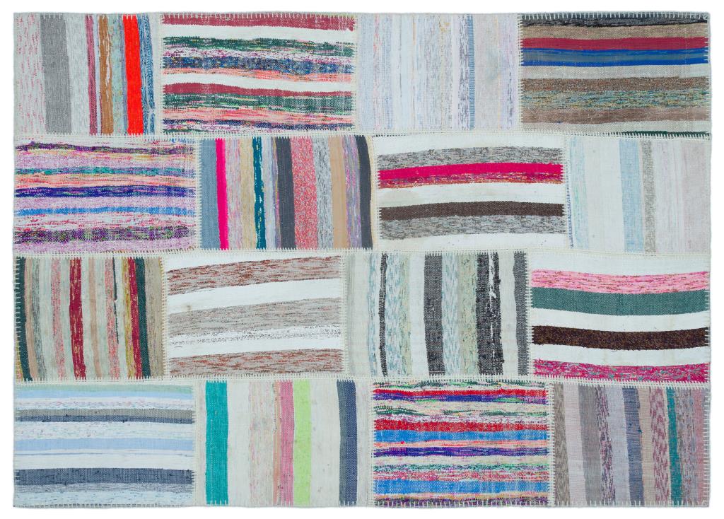 Apex Kilim Patchwork Unique Striped 25436 160 x 224 cm