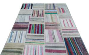 Apex Kilim Patchwork Unique Striped 25438 160 x 226 cm