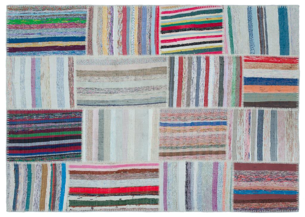 Apex Kilim Patchwork Unique Striped 25441 160 x 224 cm