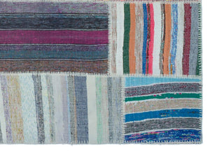 Apex Kilim Patchwork Unique Striped 25444 156 x 220 cm