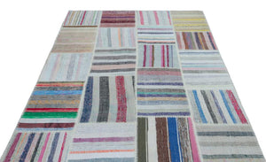 Apex Kilim Patchwork Unique Striped 25455 160 x 230 cm