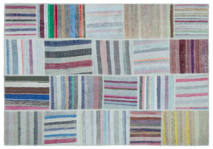 Apex Kilim Patchwork Unique Striped 25455 160 x 230 cm