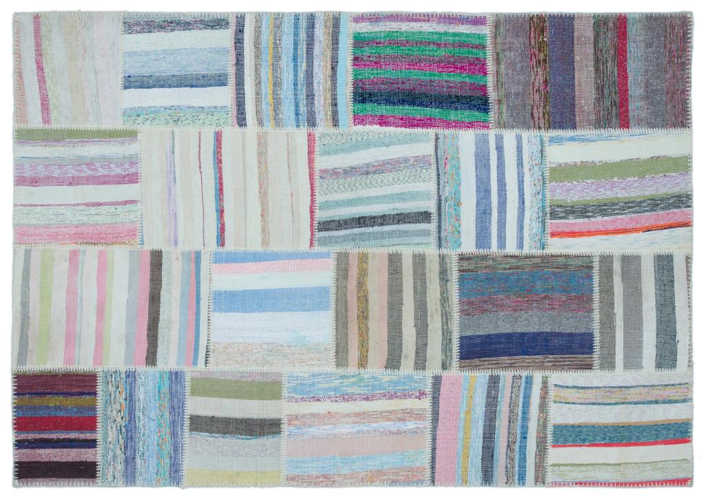 Apex Kilim Patchwork Unique Striped 25457 160 x 230 cm