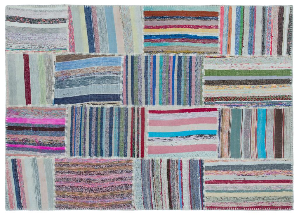 Apex Kilim Patchwork Unique Striped 25461 160 x 225 cm