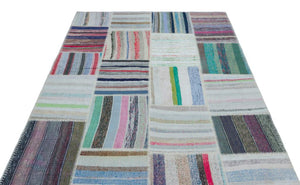 Apex Kilim Patchwork Unique Striped 25462 160 x 228 cm