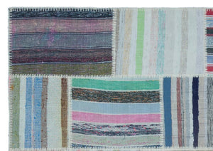 Apex Kilim Patchwork Unique Striped 25462 160 x 228 cm