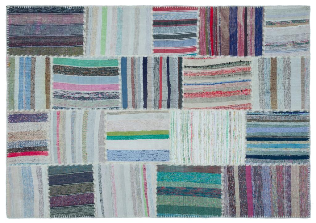 Apex Kilim Patchwork Unique Striped 25462 160 x 228 cm