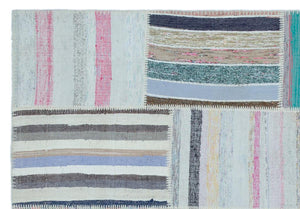 Apex Kilim Patchwork Unique Striped 25463 160 x 230 cm