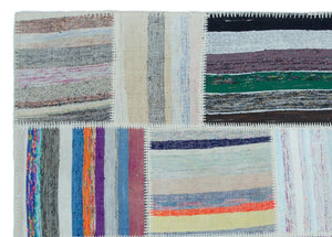 Apex Kilim Patchwork Unique Striped 25468 160 x 223 cm