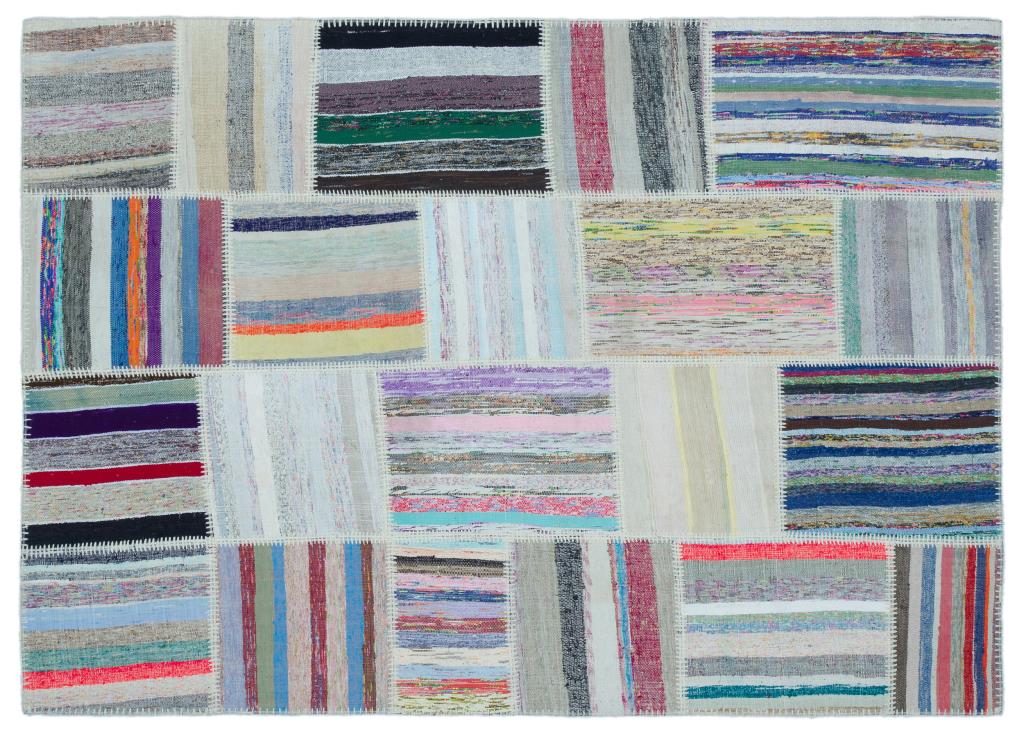 Apex Kilim Patchwork Unique Striped 25468 160 x 223 cm