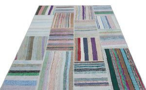 Apex Kilim Patchwork Unique Striped 25469 160 x 224 cm