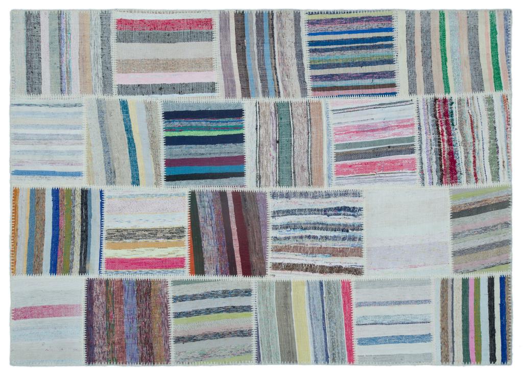 Apex Kilim Patchwork Unique Striped 25471 160 x 225 cm