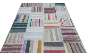 Apex Kilim Patchwork Unique Striped 25472 160 x 228 cm