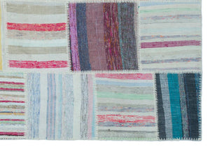 Apex Kilim Patchwork Unique Striped 25472 160 x 228 cm