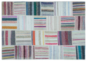 Apex Kilim Patchwork Unique Striped 25472 160 x 228 cm