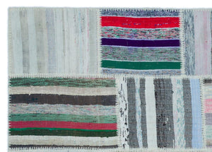 Apex Kilim Patchwork Unique Striped 25474 160 x 224 cm