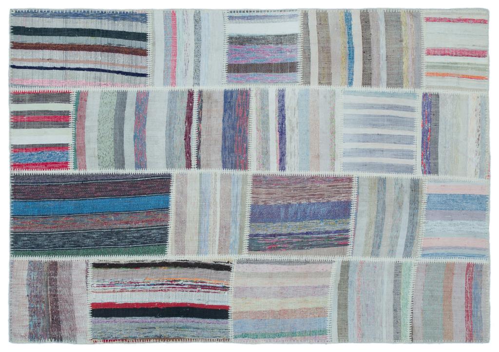 Apex Kilim Patchwork Unique Striped 25475 160 x 226 cm