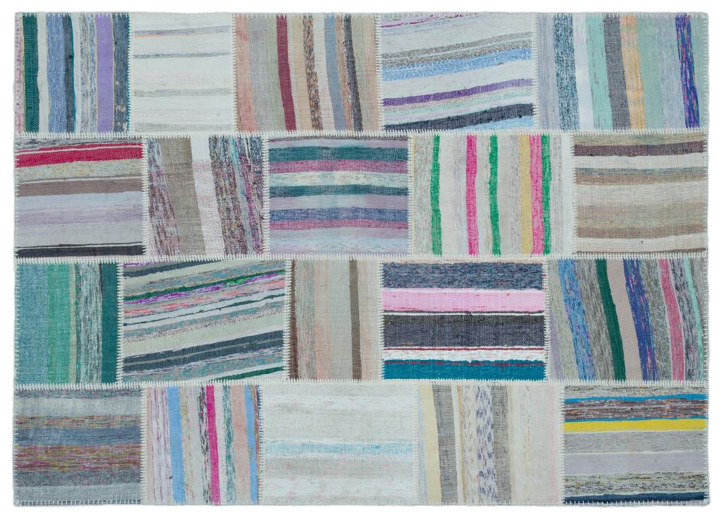 Apex Kilim Patchwork Unique Striped 25476 160 x 225 cm