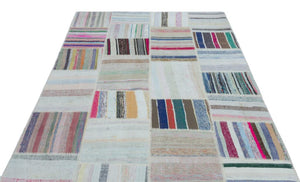 Apex Kilim Patchwork Unique Striped 25481 160 x 230 cm