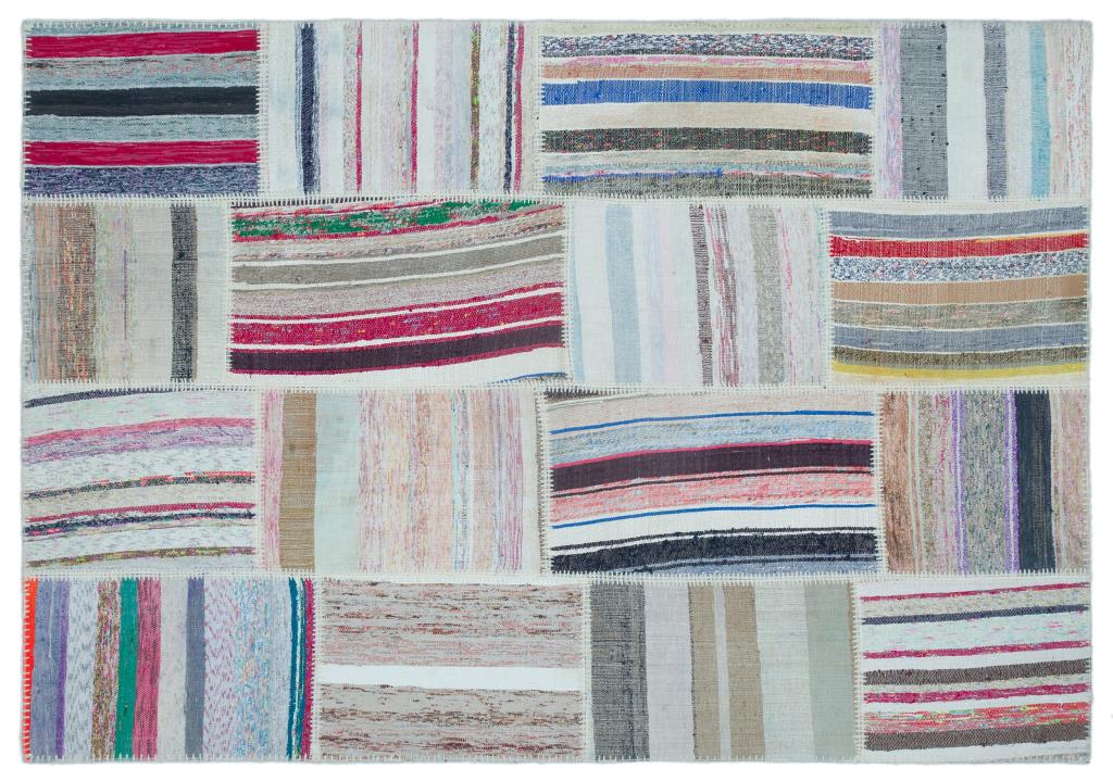 Apex Kilim Patchwork Unique Striped 25486 160 x 230 cm