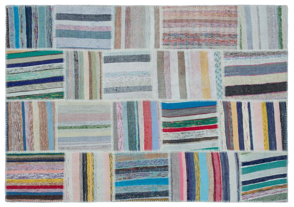 Apex Kilim Patchwork Unique Striped 25487 160 x 230 cm