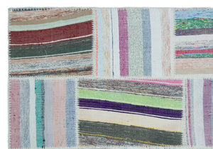 Apex Kilim Patchwork Unique Striped 25489 160 x 228 cm