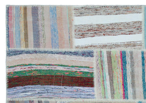 Apex Kilim Patchwork Unique Striped 25491 160 x 230 cm