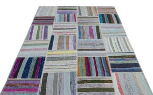 Apex Kilim Patchwork Unique Striped 25492 160 x 224 cm