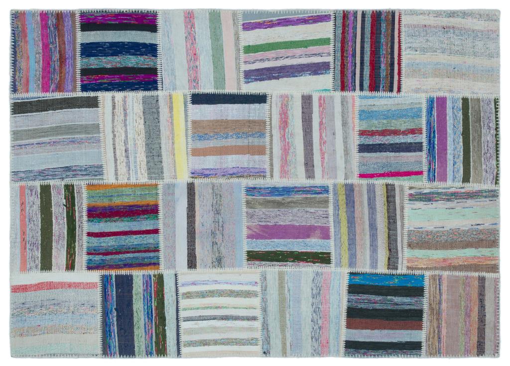 Apex Kilim Patchwork Unique Striped 25492 160 x 224 cm