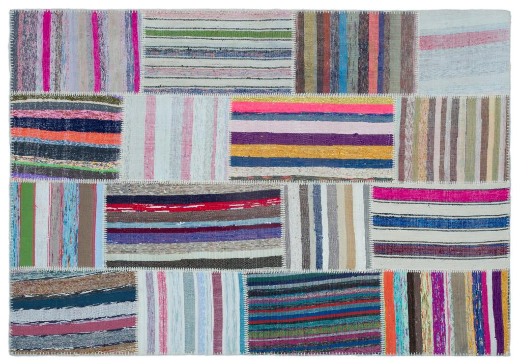 Apex Kilim Patchwork Unique Striped 25493 160 x 230 cm