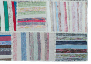 Apex Kilim Patchwork Unique Striped 25494 160 x 228 cm