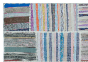 Apex Kilim Patchwork Unique Striped 25494 160 x 228 cm