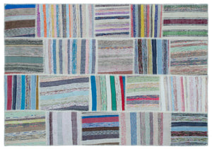 Apex Kilim Patchwork Unique Striped 25494 160 x 228 cm