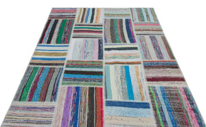 Apex Kilim Patchwork Unique Striped 25495 160 x 228 cm