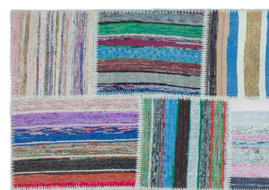 Apex Kilim Patchwork Unique Striped 25495 160 x 228 cm