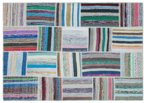 Apex Kilim Patchwork Unique Striped 25495 160 x 228 cm