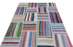 Apex Kilim Patchwork Unique Striped 25496 154 x 228 cm