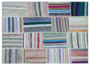 Apex Kilim Patchwork Unique Striped 25497 160 x 224 cm