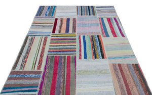 Apex Kilim Patchwork Unique Striped 25498 160 x 227 cm