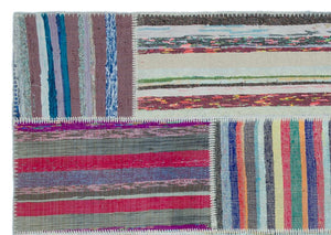 Apex Kilim Patchwork Unique Striped 25498 160 x 227 cm