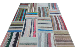 Apex Kilim Patchwork Unique Striped 25502 160 x 227 cm