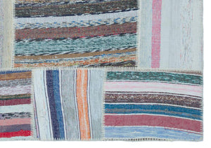 Apex Kilim Patchwork Unique Striped 25502 160 x 227 cm