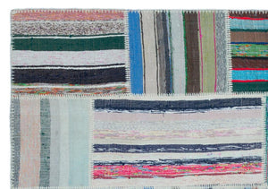 Apex Kilim Patchwork Unique Striped 25502 160 x 227 cm