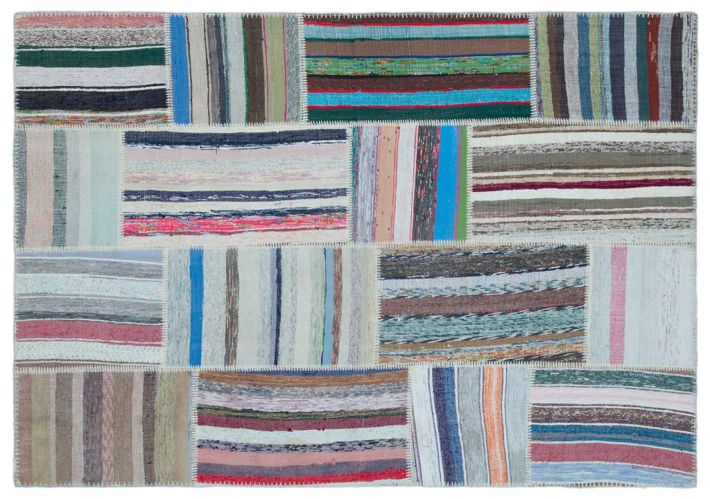 Apex Kilim Patchwork Unique Striped 25502 160 x 227 cm