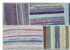 Apex Kilim Patchwork Unique Striped 25507 160 x 227 cm