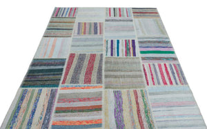 Apex Kilim Patchwork Unique Striped 25509 158 x 222 cm