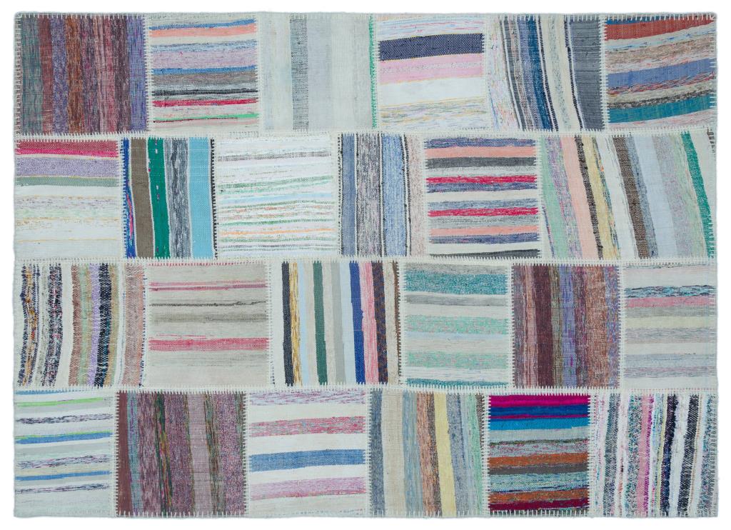 Apex Kilim Patchwork Unique Striped 25512 160 x 222 cm