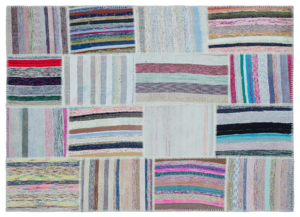 Apex Kilim Patchwork Unique Striped 25514 160 x 222 cm